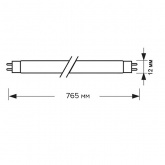 Люминесцентная линейная лампа Foton T4 LT4 30W 6400K G5 765mm