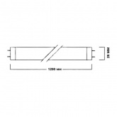Лампа ультрафиолетовая Foton T8 36W BLB G13 365nm 1200mm Triphosphor черное стекло