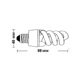 Лампа энергосберегающая Foton ESL QL7 15W 6400K E14 спираль d46x98 дневной свет