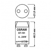Стартер OSRAM ST-151 4-22W 110-240V 797885