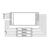 ЭПРА Osram QTi 4x18 DIM 1-10V диммируемый для люминесцентных ламп T8