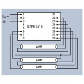 ЭПРА Osram QTP8 3x18, 4х18 для люминесцентных ламп T8