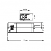 Дроссель Vossloh Schwabe L18.257 для люминесцентных ламп 18/20W G13