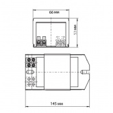 Дроссель Vossloh Schwabe NaHJ 150.159 220V 1,8A для металлогалогенных и натриевых ламп 150W