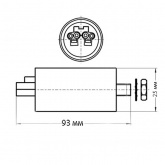 Конденсатор WTB 4.5 мкФ 250V монтаж M8x10 VS