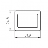 Прокладка VS 98004 IP65 пористая резина, черная (SBR-каучук) система 151 163 164 165