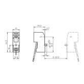 Патрон VS 32300 R7s керамика T350 провод 0.75 кв.мм