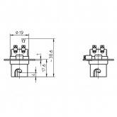 Патрон 78100 VS B15d металл+керамика T230