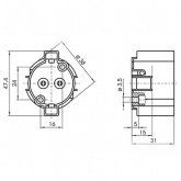 Патрон VS 31981 PG12-1 корпус PPS T220