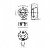 Патрон VS 34651 GX8.5 корпус LSP T270 с резьбой М3 для CDM-R111 (без крышки - 97685)