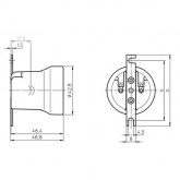 Патрон 62025 VS Е27 на планке электрофарфор T210 газоразрядные лампы