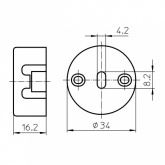 Крышка VS 97685 для патрона GX8.5 34650VS, 34651VS для CDM-R111