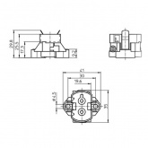 Патрон 42100 VS GX12 корпус LSP T250