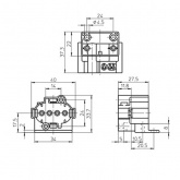 Патрон VS 35611 2G7 М3 или саморез задний, боковые М4 или саморезы