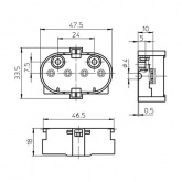 Патрон VS 36051 2G11 торцевое крепление М3-4