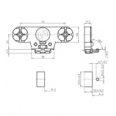 Патрон VS 22601 G13 двойной со стартеродержателем вставной без стопора