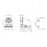 Патрон VS 24350 G13 вставной на ножках для ламп T8