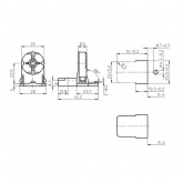 Патрон 27820 VS G13 со стартеродержателем сквозной боковые защёлки со стопором