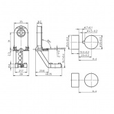 Патрон VS 28601 G13 со стартеродержателем сквозной боковые защёлки без стопора