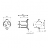 Патрон VS 43300 для стартеров встраиваемый на защёлках