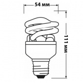 Лампа энергосберегающая Osram DST Mini Twist 20W/840 E27