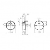 Патрон VS 47900 G13 накидной для ламп T8 (аналог BJB 26.424.1001.50; TDM SQ0351-0002)