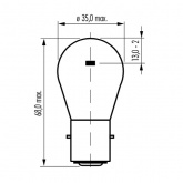 Лампа специальная галогенная Narva 67411 30W 6V BA20d LWT-F2