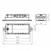 Трансформатор электронный Vossloh Schwabe EST 70/12.380 70W 220-12V для галогенных ламп