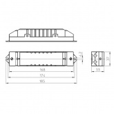 Трансформатор электронный Vossloh Schwabe EST 150/12.622 150W 220-12V для галогенных ламп