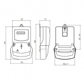 Счетчик однофазный однотарифный Энергомера CE101 S6 145 ЖКИ 5-60А 230В