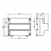Счетчик трехфазный однотарифный ЦЭ6803В 1 230В 1-7,5А 3ф. 4пр. М7 Р31 на DIN-рейку 8 модулей