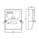 Счетчик трехфазный однотарифный ЦЭ6803В 1 230В 1-7,5А 3ф. 4пр. М7 Р32