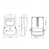 Счетчик трехфазный однотарифный ЦЭ6803В 1 230В 5-60А 3ф.4пр. М7 Ш33