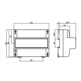 Счетчик трехфазный однотарифный CE300 R31 043-J 5-10А ЖКИ на DIN-рейку 8 модулей