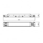 ЭПРА Vossloh Schwabe ELXc 158.209 1x58W для люминесцентных ламп T8