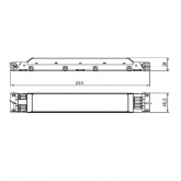 ЭПРА Vossloh Schwabe ELXc 236.208 2x18/30/36W для люминесцентных ламп T8