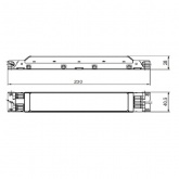 ЭПРА Vossloh Schwabe ELXc 258.210 2x58W для люминесцентных ламп T8 (188707.98)
