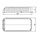 ЭПРА VS для двух металлогалогенных ламп 2х35W EHXc 235.316 встраиваемые