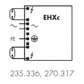 ЭПРА VS для двух металлогалогенных ламп 2х70W EHXc 270.317 встраиваемые