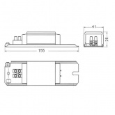 Дроссель Schwabe Hellas L26.826H 230V для ламп КЛЛ