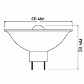 Лампа галогенная Osram 41900SP HALOSPOT-48 20W 8° 12V GY4 d48x36mm