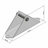 Пятка Rexant для мачт малая