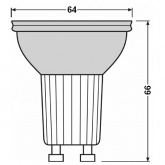 Лампа галогенная Osram Halopar-20 ALU 75W 30° 220V GU10