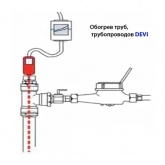 Греющий кабель Devi DTIV-9 82/90Вт 10м для водопровода