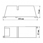 ЭмПРА Foton GBP-23 150W для металлогалогенных и натриевых ламп 266x87x73 моноблок