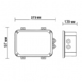 ЭмПРА FL-09 250W IP65 для металлогалогенных и натриевых ламп 273x197x139 моноблок