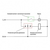 Датчик движения потолочный SEN4B/LX28B 1200W 12m 360° белый