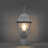 Светильник садово-парковый Классика 4203 E27 185*185*370мм белый (на столб)