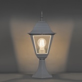 Светильник садово-парковый Классика 4204 E27 185*185*440мм белый (на постамент)