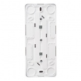 Накладная розетка тройная без заземления SE Этюд белая